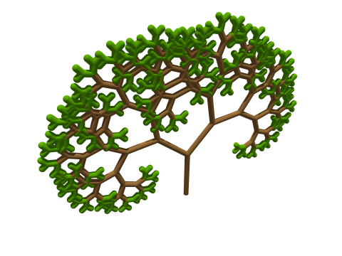 Pythagoraszi fa fraktál  (Pixabay)